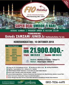 Umrah 10 Oktober 2018 Fio Holiday
