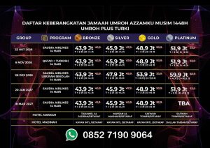 UMROH PLUS TURKI 2026-2027 Azzamku