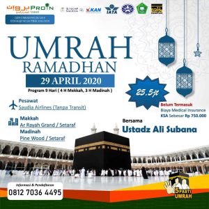 umroh awal ramadhan 2020 - Proin Travel Jakarta