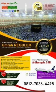 Umroh Reguler Maret 2019 Proin Travel Medan