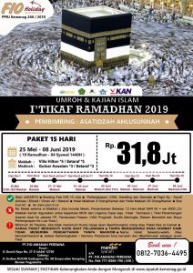 Umroh Itikaf Ramadhan 2019