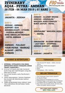 itinerary umroh feb 2019 ust abu ihsan - fio holiday