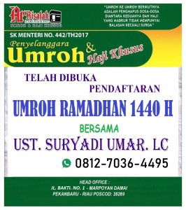 Umroh Ramadhan 2019 - ArRisalah Travel Pekanbaru