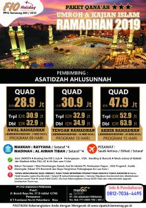 Umroh Qonaah Ramadhan 2019 - Fio Holiday