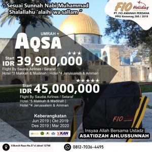 umroh plus aqsa 2019-2020 Fio Holiday