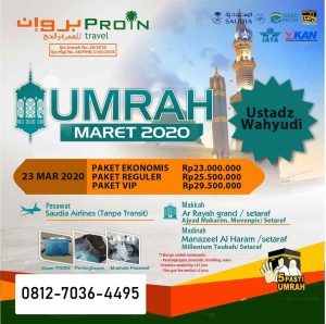 paket umroh maret 2020 - proin travel medan