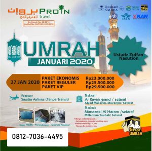 Umroh Januari 2020 - Travel Proin Medan