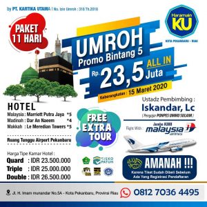 paket umroh Maret - 2020 HaramainKU Pekanbaru