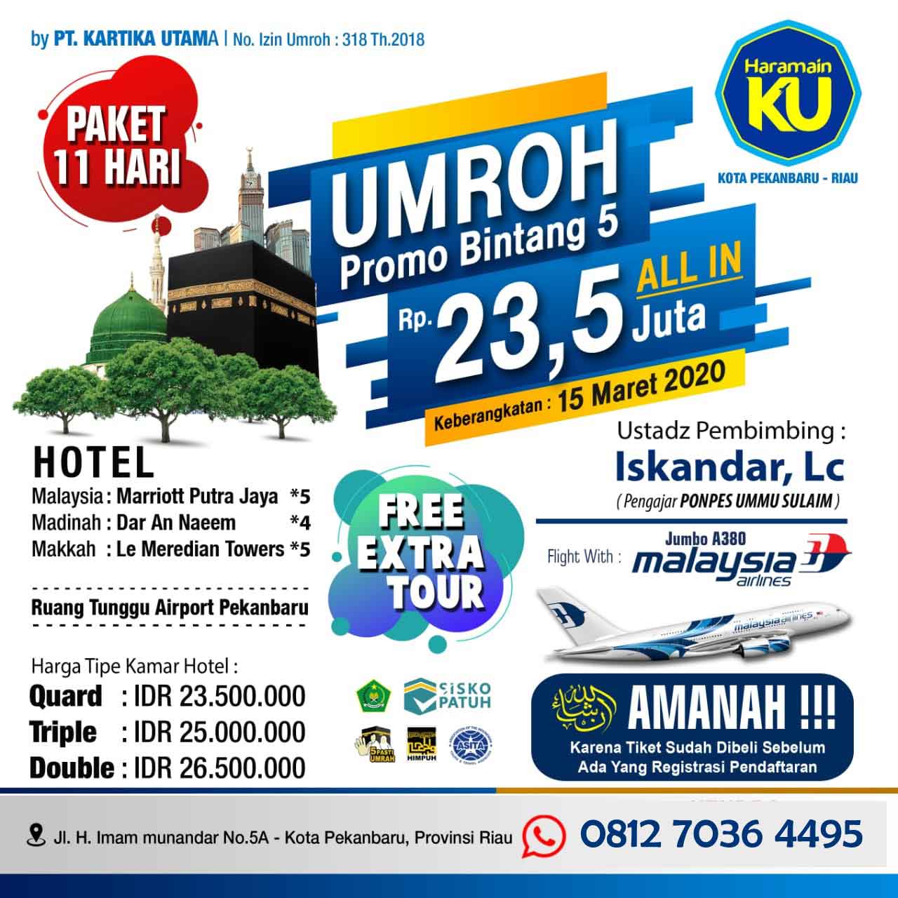 Paket Umroh Travel HaramainKU Pekanbaru