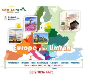 umroh plus Eropa - Proin Travel