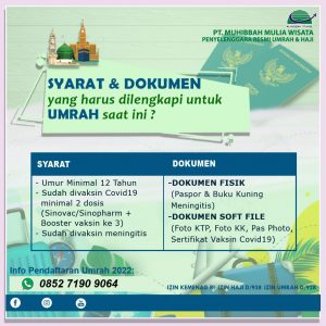 syarat umroh muhibbah travel