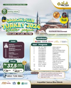 Umroh Plus Turki 2024 Padi Tour