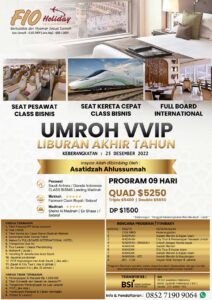 Umroh VVIP 2022 Fio Holiday