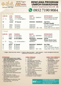 Itinerary Umroh Akhir Ramadhan 2023 - Fio Holiday
