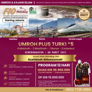 Umroh Plus Turki Maret 2023 - Fio Holiday