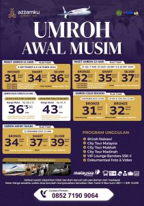 umroh awal musim 1446 / 2024 Azzamku